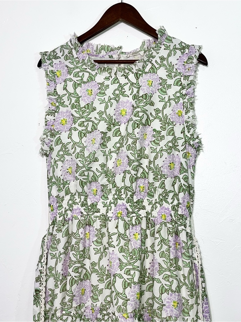 Roller Rabbit Daphne Naoki Floral Cotton Silk Dress XL - Picture 16 of 16